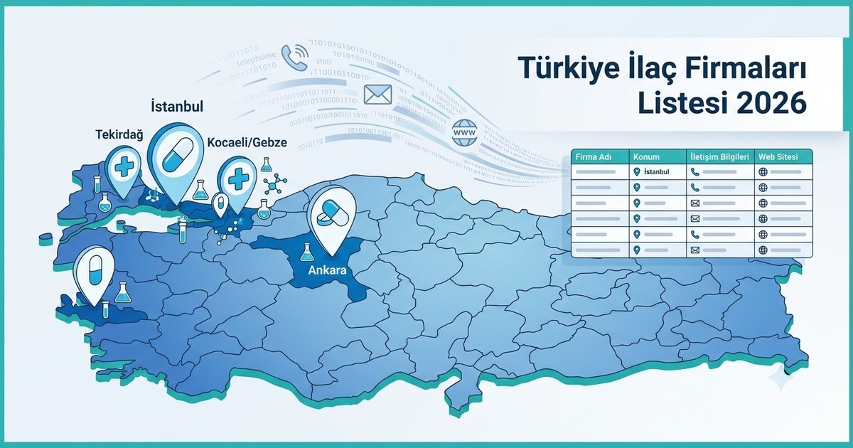 Türkiye İlaç Firmaları Listesi 2026: 2.585 Firmaya Nasıl Ulaşılır?