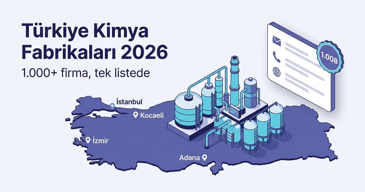 Türkiye Kimya Fabrikaları Listesi 2026: 1.000+ Firmaya Nasıl Ulaşılır?
