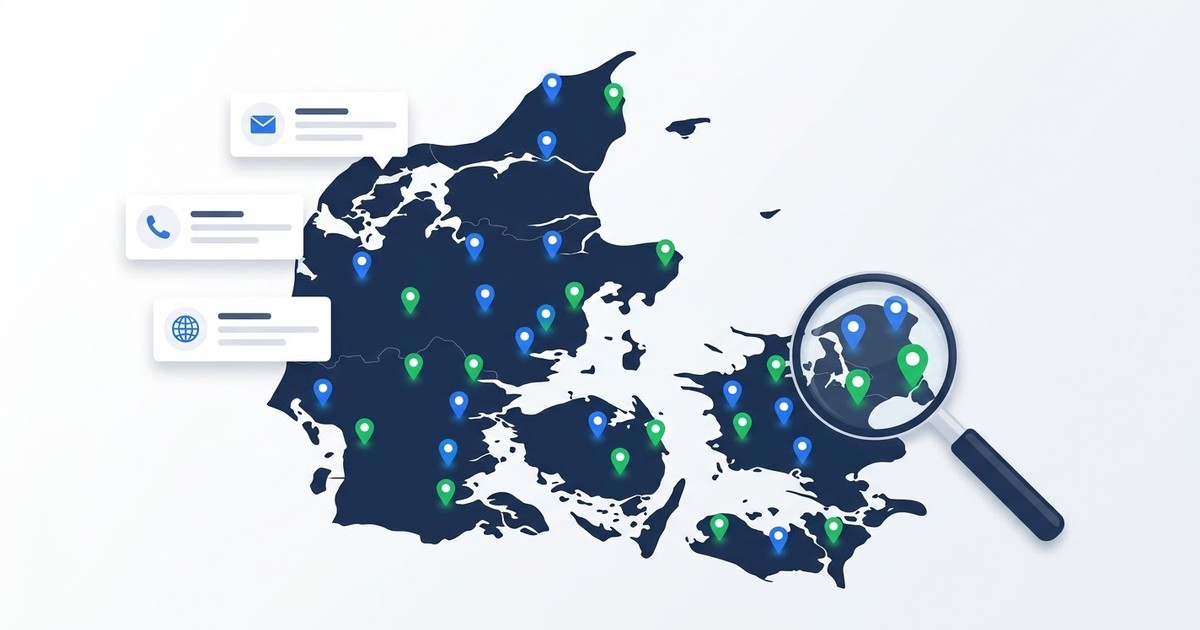 Danske virksomheder: sådan finder du en opdateret liste med kontaktdata (2026)